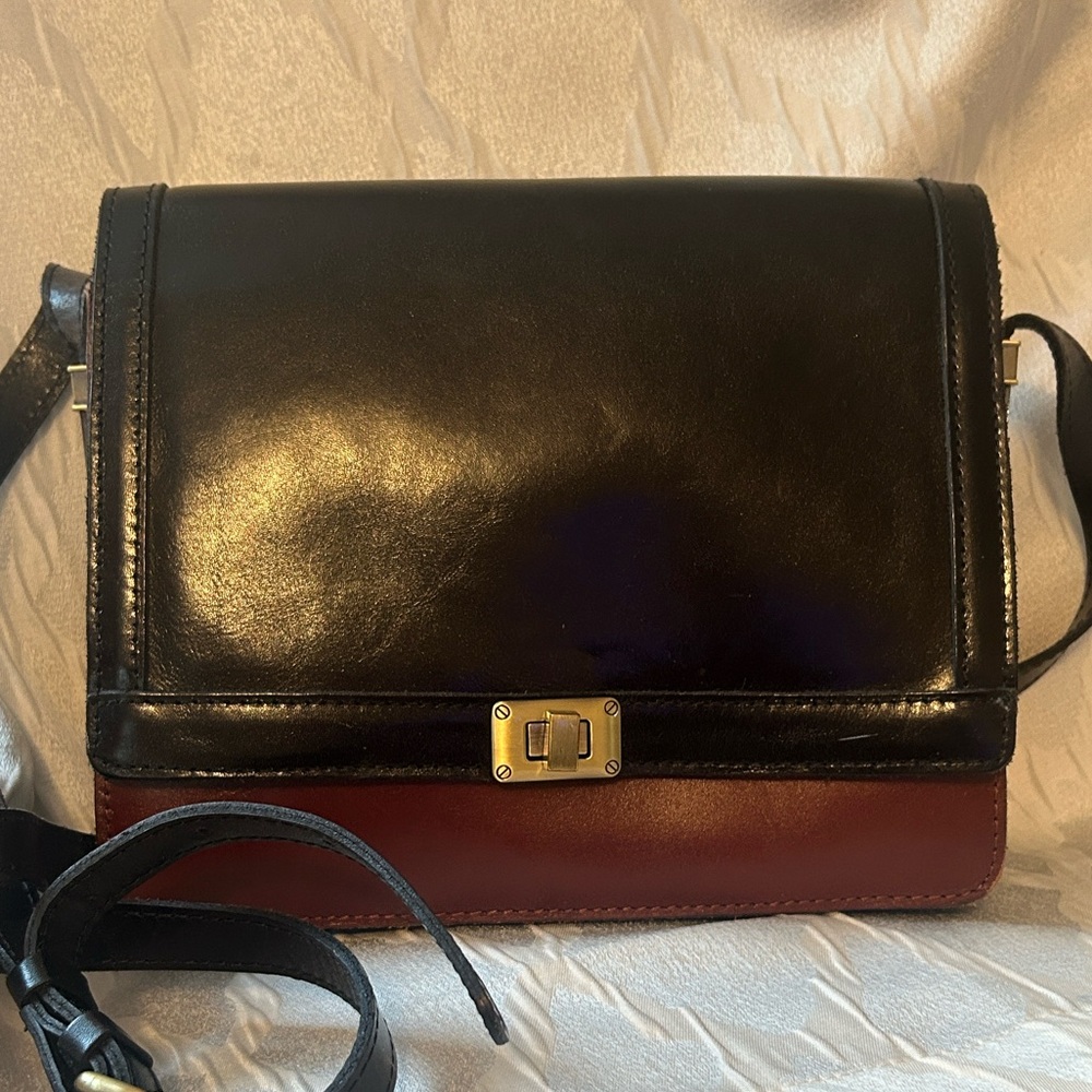 Patricia Nash Black and Brown Crossbody Bag